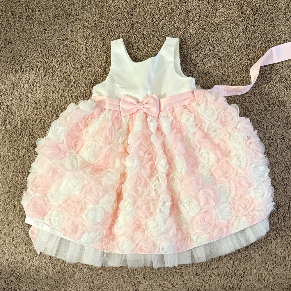 American Princess Pink and White Floral Dress